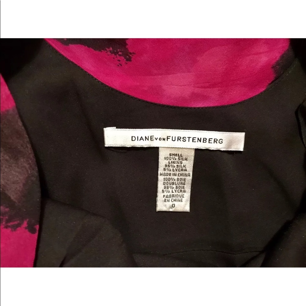 Diane Von Furstenberg Keena Ruched Silk Floral Chiffon Dress - Picture 4 of 5